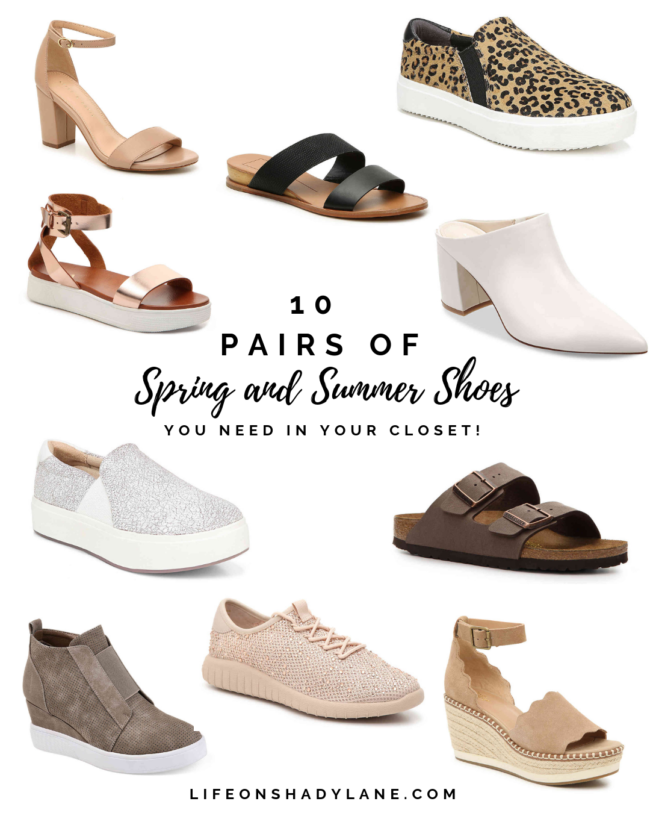 10 pairs of shoes you NEED in your closet for spring and summer