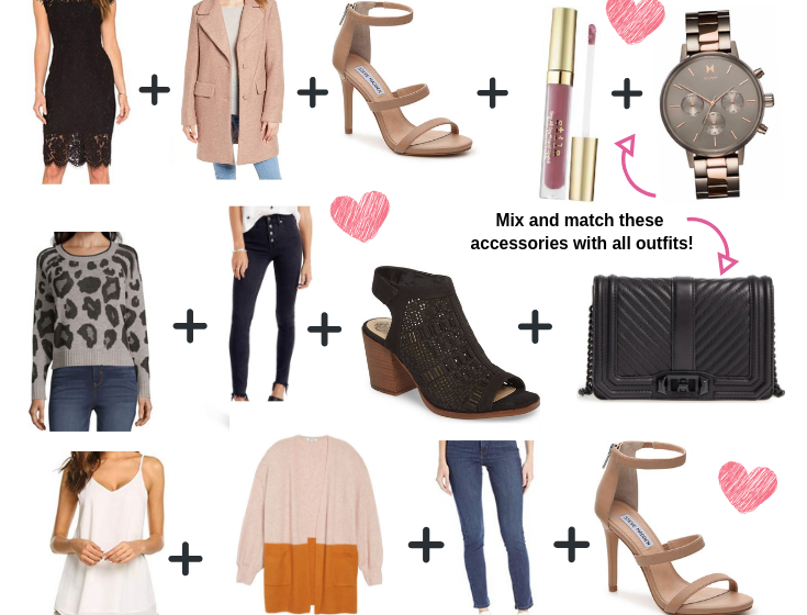 Valentine's Date Night Looks - Mix and match date night looks that are easy to put together and won't break the bank! | Life on Shady Lane blog