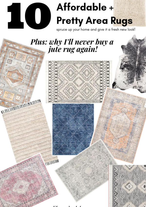 10 Affordable + Pretty Living Room Rugs