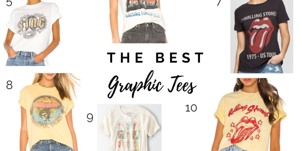 A roundup of the best graphic tees // Kansas City life, home, and style blogger Megan Wilson shares her favorite graphic and band tees from around the web! #graphictee #teeshirt