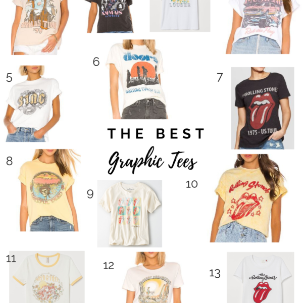 A roundup of the best graphic tees // Kansas City life, home, and style blogger Megan Wilson shares her favorite graphic and band tees from around the web! #graphictee #teeshirt