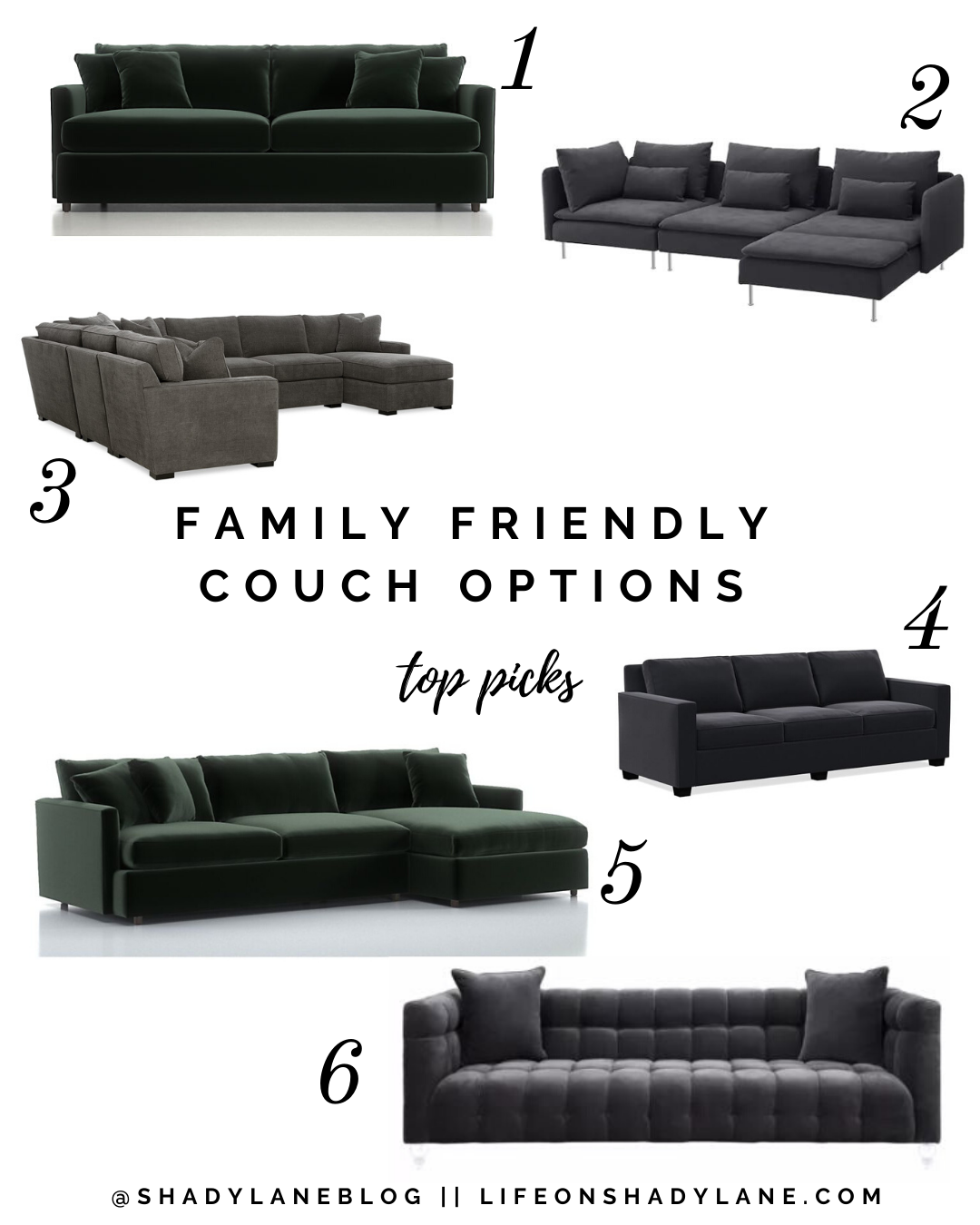 best couches for families
