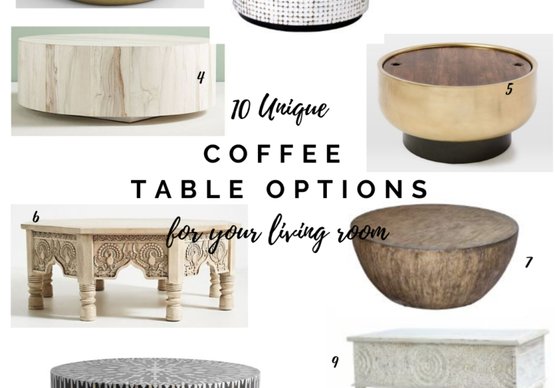 10 unique coffee table options for your living room || Coffee tables that are anything but ordinary! Kansas City life, home, and style blogger Megan Wilson shares her top picks