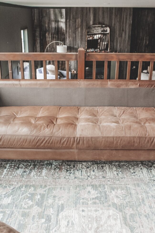 How to condition a leather sofa || The easy way to keep your leather couch feeling soft and looking pretty! || Article Charme Sofa || Kansas City life, home, and style blogger Megan Wilson shares her tips!