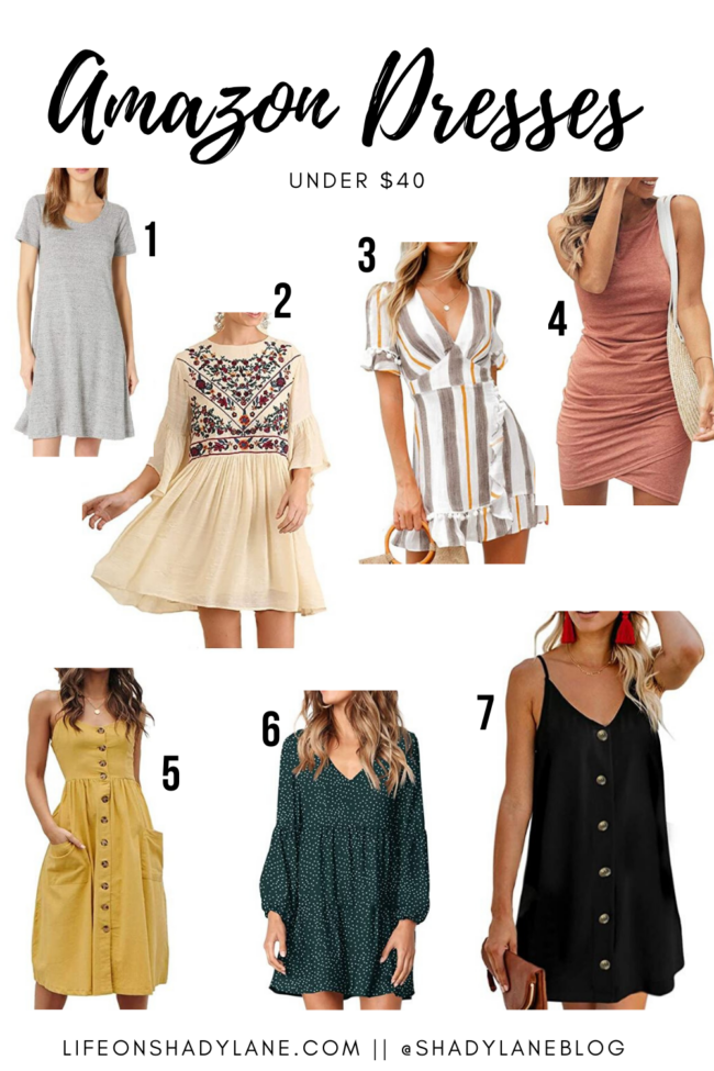 Amazon dresses that are perfect for Summer...and they're all under $40! || Kansas City life, home, and style blogger Megan Wilson shares 7 summer dresses