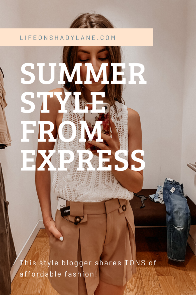 Casual summer style and outfits from Express | Affordable summer outfit inspiration | Kansas city life, home, and style blogger Megan Wilson