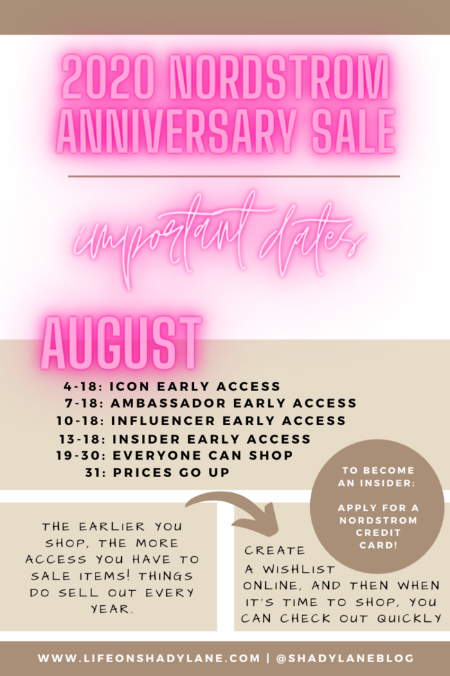 It's. almost. HERE! Nordstrom's biggest sale of the year begins soon, and today I'm sharing all the details you'll need to know about the Nordstrom Anniversary Sale 2020. I'm answering all your questions, giving you all the details, my tips and tricks, and info on when to shop! 