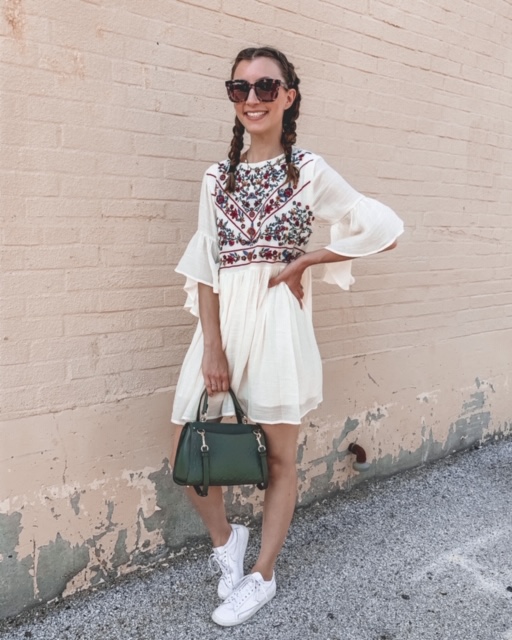 Amazon dress, summer outfits, braided hair | Kansas City life, home, and style blogger Megan Wilson shares her June Instagram Roundup