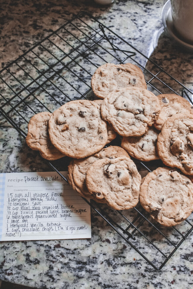 The best chocolate chip cookie recipe || Kansas City life, home, and style blogger Megan Wilson / @shadylaneblog on Instagram