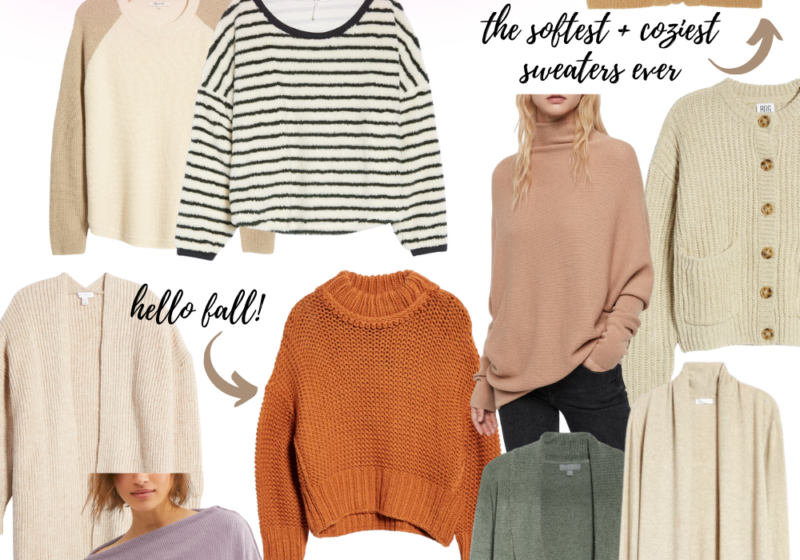 fall sweaters and cardigans from the 2020 Nordstrom Anniversary Sale