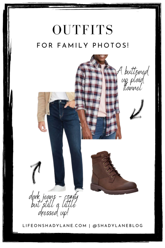 Outfits for family pictures | Ideas for your fall, winter, and Christmas family photos with cozy layers for extra warmth.There's something for the whole fam!