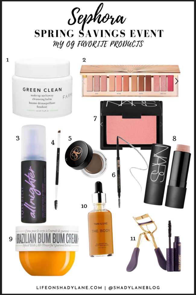 Sephora spring sale event - my tried and true OG favorite products plus the new products I'm looking forward to trying out! | Spring and summer beauty must haves | Kansas City life, home, and style blogger Megan Wilson