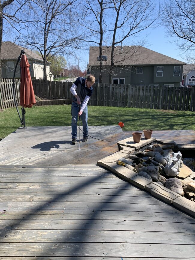 Deck lounge area makeover - see how we took this space from BORING and sad to COZY and fab! Kansas City life, home, and style blog | Backyard