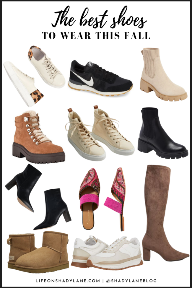 The best shoes for FALL | My top picks for sneakers, boots, mules, etc. | Kansas City life, home, and style