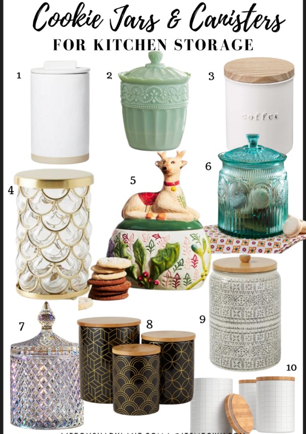 Cookie jars and canisters for your kitchen organization