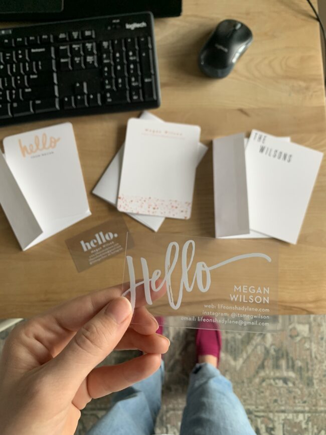 Basic Invite helps you create custom stationery, invitations, business cards, and more - quickly and easily! | Kansas City life, home, style blog Life on Shady Lane by @itsmegwilson