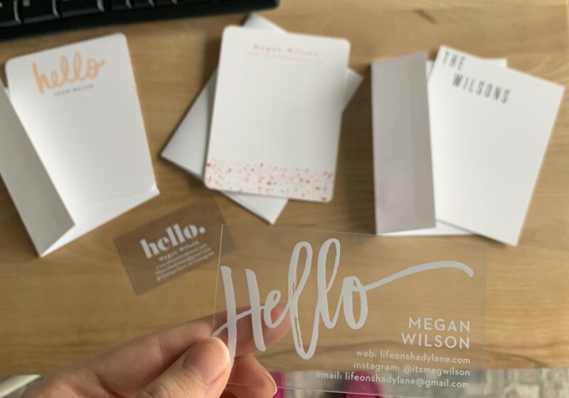 Basic Invite helps you create custom stationery, invitations, business cards, and more - quickly and easily! | Kansas City life, home, style blog Life on Shady Lane by @itsmegwilson