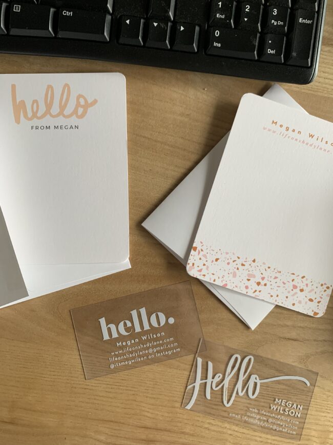 Basic Invite helps you create custom stationery, invitations, business cards, and more - quickly and easily! | Kansas City life, home, style blog Life on Shady Lane by @itsmegwilson