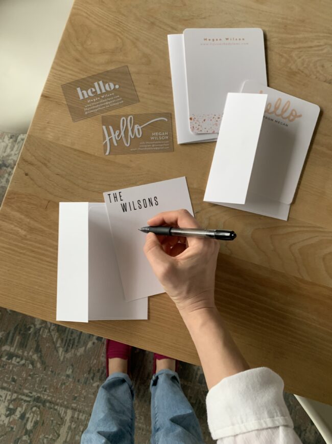 Basic Invite helps you create custom stationery, invitations, business cards, and more - quickly and easily! | Kansas City life, home, style blog Life on Shady Lane by @itsmegwilson