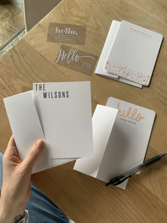 Basic Invite helps you create custom stationery, invitations, business cards, and more - quickly and easily! | Kansas City life, home, style blog Life on Shady Lane by @itsmegwilson