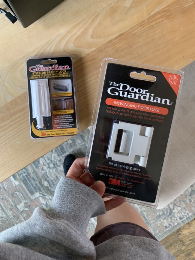 A perfect home safety solution for families with kids. The Door Guardian sells easy-to-use locks | Kansas City life, home, and style blog | @itsmegwilson on Instagram