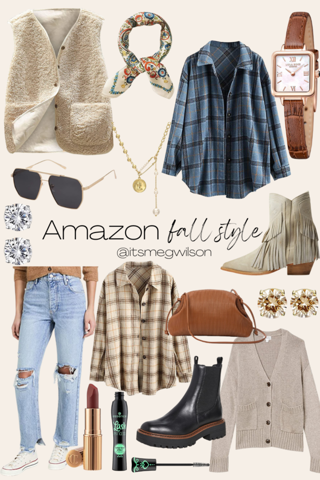 Fall style from AMAZON - cozy layers for fall | Kansas City life, home, and style blogger Megan Wilson shares fall fashion