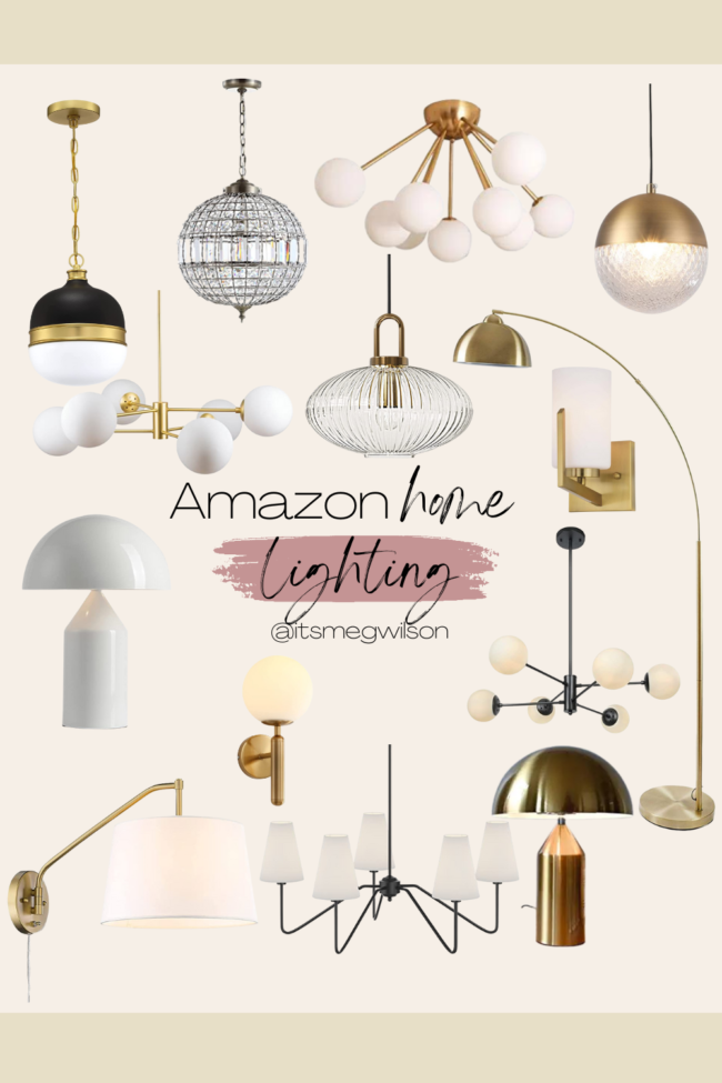 Amazon Home Inspiration - LIGHTING | Kansas City life, home, and style blogger Megan Wilson shares home inspiration all from Amazon