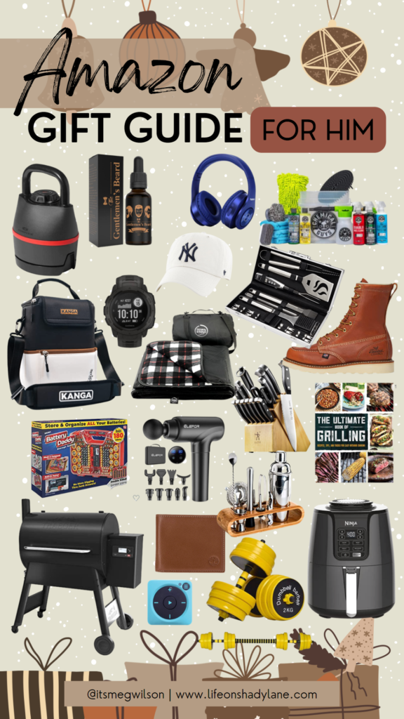 Amazon gifts for men | Amazon gift ideas for him 2022 | Kansas City life, home, and style blogger Megan Wilson shares Christmas gift ideas for men