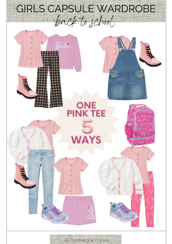 Back-to-School Fashion: Creating a Stylish and Functional Girls’ Capsule Wardrobe for Fall with Pops of Pink
