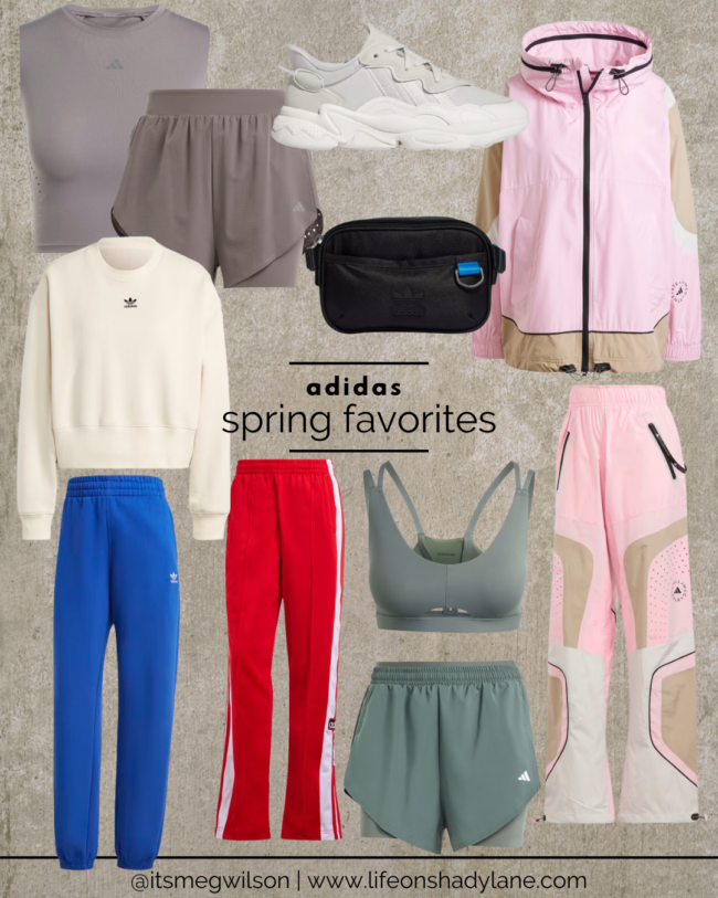 adidas spring outfit favorites, athleisure outfits for spring