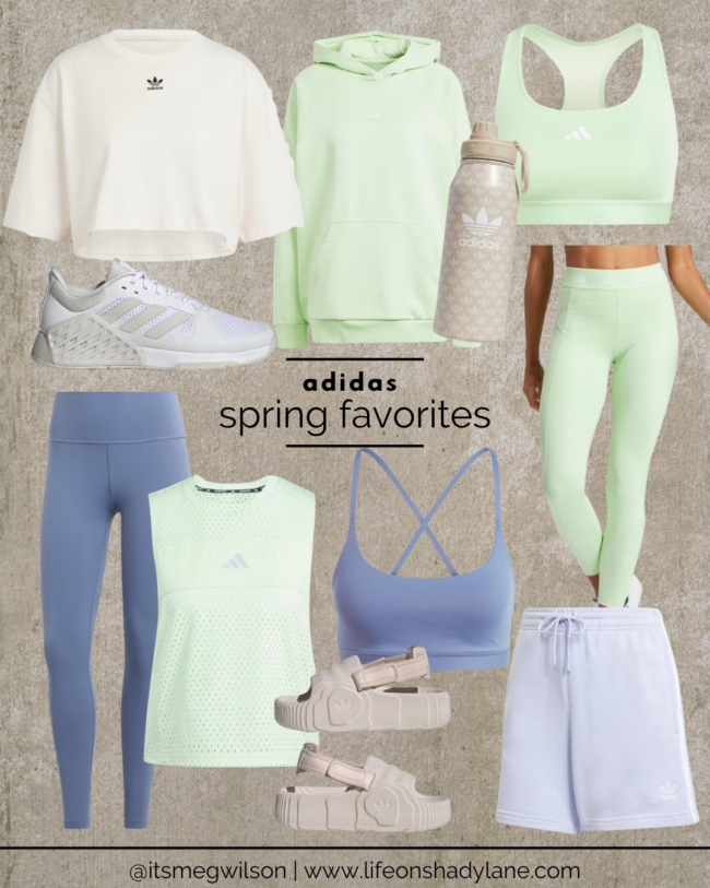 adidas spring outfit favorites, athleisure outfits for spring